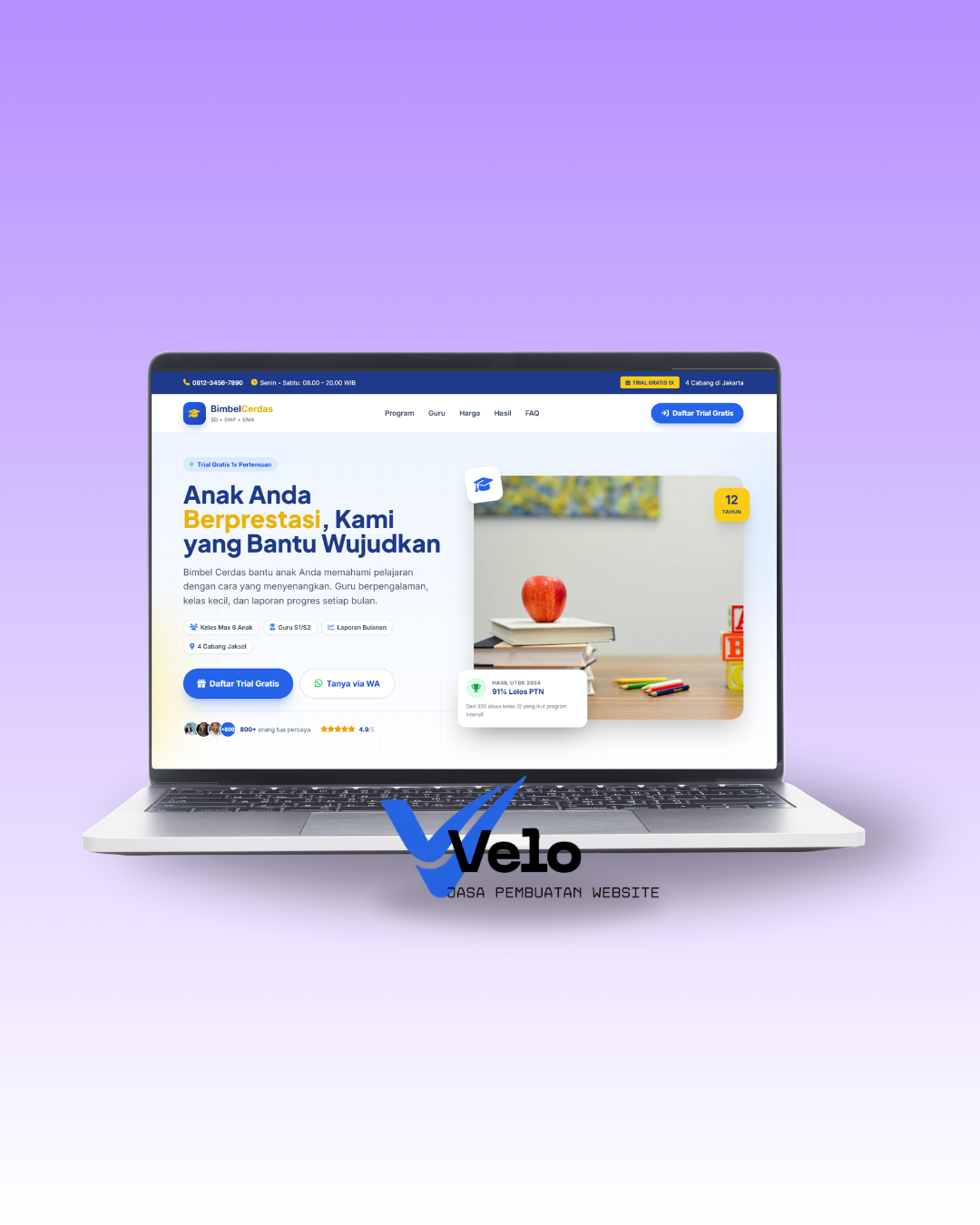 Jasa pengembangan aplikasi web custom dashboard